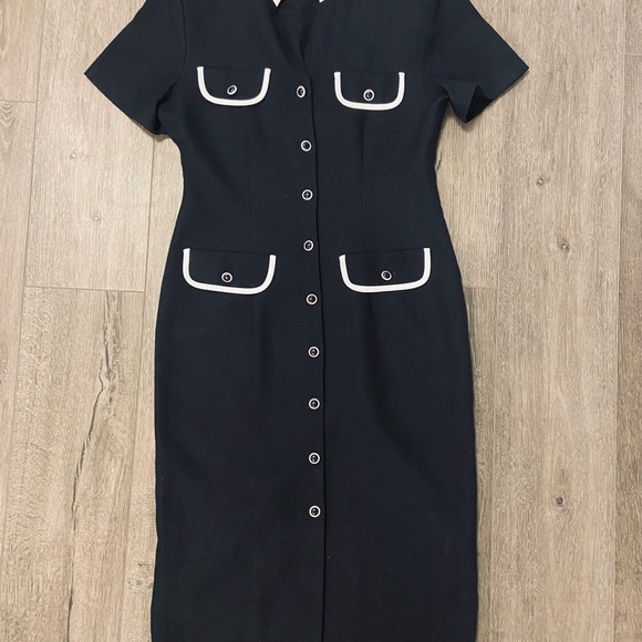 Vintage Black Dress Size Sm VI Petites - Picture 3 of 5